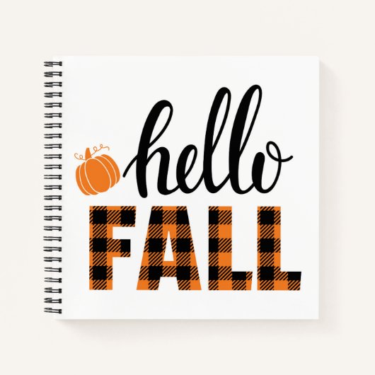 Carnet Bonjour automne (Devant)