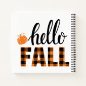 Carnet Bonjour automne (Dos)