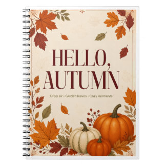 Carnet Bonjour Automne