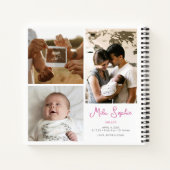 Carnet Bonjour bébé Rainbow Photo personnalisée (Dos)