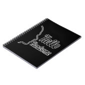 Carnet Bonjour Belle Typographie De Profil Visage De Prof (Côté gauche)