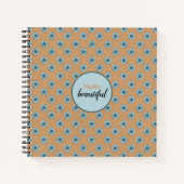 Carnet Bonjour Belles Tournesols Bleus (Devant)