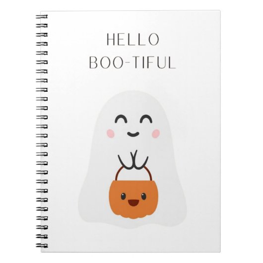 Carnet Bonjour BOO-TIFUL (Devant)
