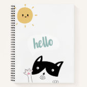 Carnet Bonjour Chat Soleil (Devant)
