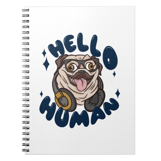 Carnet Bonjour chien mou (Devant)