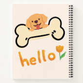 Carnet Bonjour Chien & Tulipe (Dos)