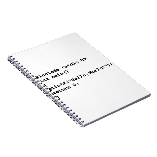 Carnet Bonjour codage de langage de programmation du (Côté Droit)