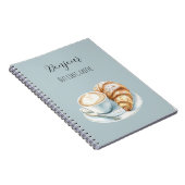Carnet Bonjour Croissant Mais D'abord, Café (Côté Droit)