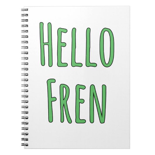 Carnet Bonjour Fren (Devant)