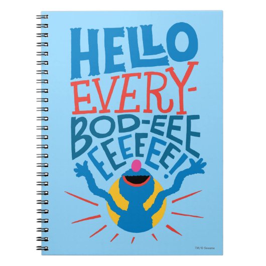 Carnet Bonjour Grover (Devant)