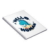 Carnet Bonjour humain drôle Dinosaure (Côté Droit)