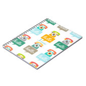 Carnet Bonjour mignon coloré Bonjour (Côté gauche)