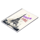 Carnet Bonjour Paris coloré (Côté gauche)