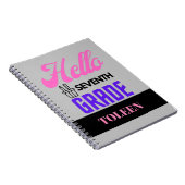 Carnet Bonjour personnalisé 7e année (Côté Droit)