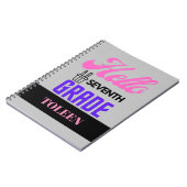 Carnet Bonjour personnalisé 7e année (Côté gauche)