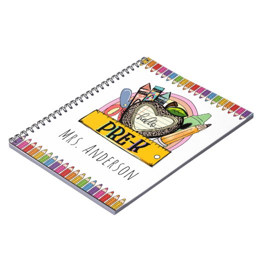 Carnet Bonjour Pré-k, Pré-K Nom de l'enseignant (Côté gauche)