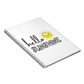 Carnet Bonjour Sunshine printemps été (Côté Droit)