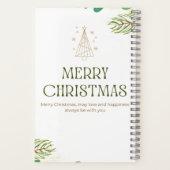 Carnet BonjourDécembre JoyeuxNoël ArbreCarnet Spiral (Verso)