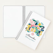 Carnet Bonne année Résolutions Pastel Typographie peintur (À l'intérieur)
