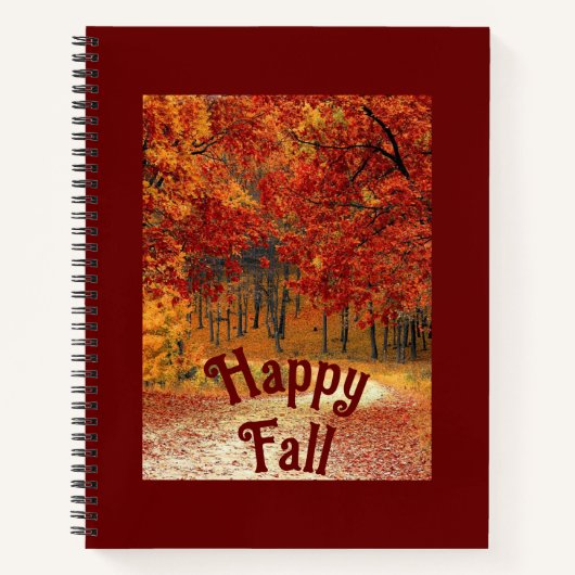 Carnet Bonne Automne Route Automne (Devant)