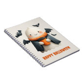 Carnet Bonne Halloween jolie conception de fantôme (Côté Droit)