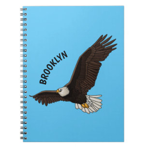 Carnet Bonne illustration de dessin d'aigle à chauve-sour
