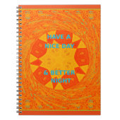 Carnet Bonne journée et meilleur art nocturne Imprimer (Devant)