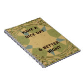 Carnet Bonne journée et meilleur art nocturne Imprimer (Côté Droit)