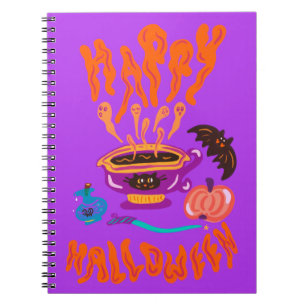 Carnet Bonne tasse de café de sorcière amoureux des chats