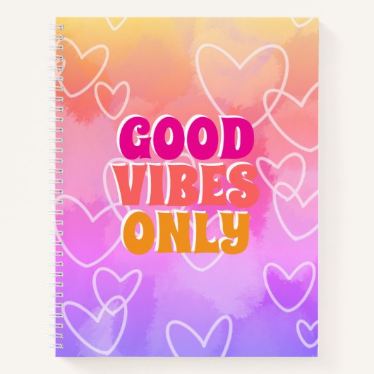 Carnet Bonne Vibration Seulement (Devant)