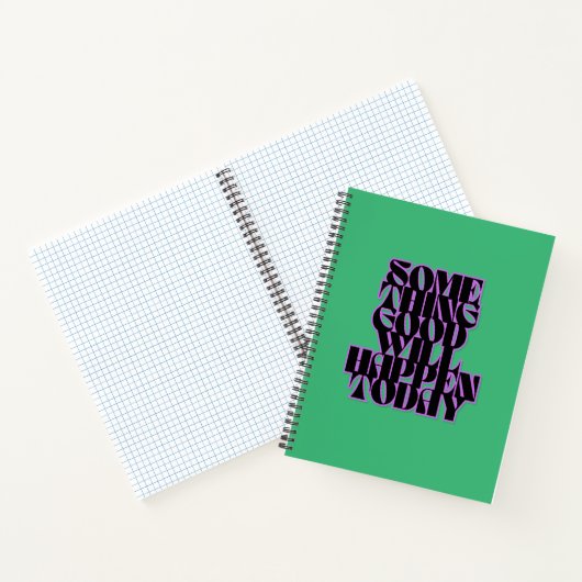 Carnet Bonnes Choses, Inspirant, Manifestation, Vert (Intérieur)