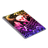 CARNET BONNES DANS LE SKELETON DE JARDIN, LUNE D'ART FOLK (Côté Droit)