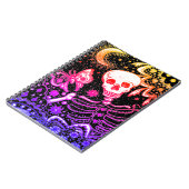 CARNET BONNES DANS LE SKELETON DE JARDIN, LUNE D'ART FOLK (Côté gauche)