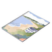 Carnet Bonnet Shores | Aquarelle de la plage de Rhode Isl (Côté gauche)