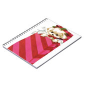 Carnet Bonsoir de Noël, coquelicot Bichon Lhasa Maltese (Côté gauche)