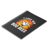 Carnet Boo Bees Halloween Ghost Bee Drôle Design_1 (Côté gauche)