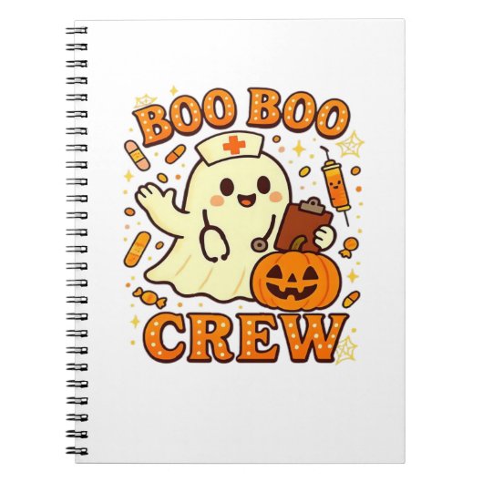 Carnet Boo Boo Infirmière d'équipage Funny Halloween Infi (Devant)