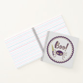 Carnet Boo drôle Halloween personnage d'araignée main (Intérieur)