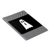 Carnet BOO! Fantôme mignon et effrayant Halloween Noir Bl (Côté Droit)