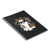 Carnet Boo Jee Cute Ghost Halloween Leopard Design_1 (Côté Droit)
