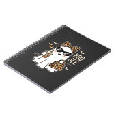 Carnet Boo Jee Cute Ghost Halloween Leopard Design_1 (Côté gauche)