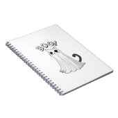 Carnet Boo Kitty Cute Ghost Chat Halloween Éffrayant Kitt (Côté Droit)