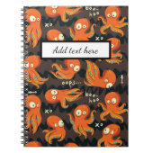 Carnet Boo Octopus Orange & Black Kids Vêtements & Décor (Devant)