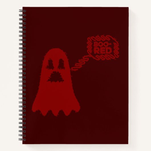 Carnet Boo-Red Spiral Notebook (Devant)
