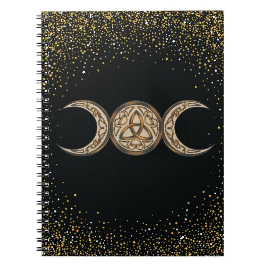 Carnet Book of Shadows Celtic Triple Moon/Triple Goddess (Devant)