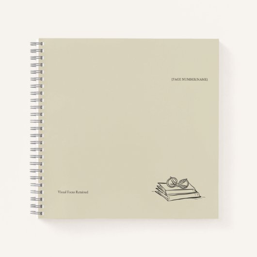 Carnet Book Pile- Minimalist Book Lover (Devant)