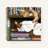 Carnet Book Shelf Cats (Devant)