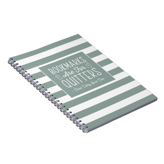 Carnet Bookmarks Are For Quitters Personalized (Côté Droit)