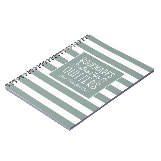 Carnet Bookmarks Are For Quitters Personalized (Côté gauche)