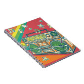 Carnet Boom Box Funky Conception colorée (Côté Droit)